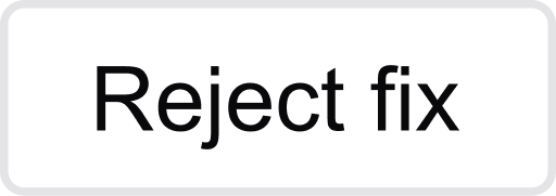 Reject fix via Nx Cloud